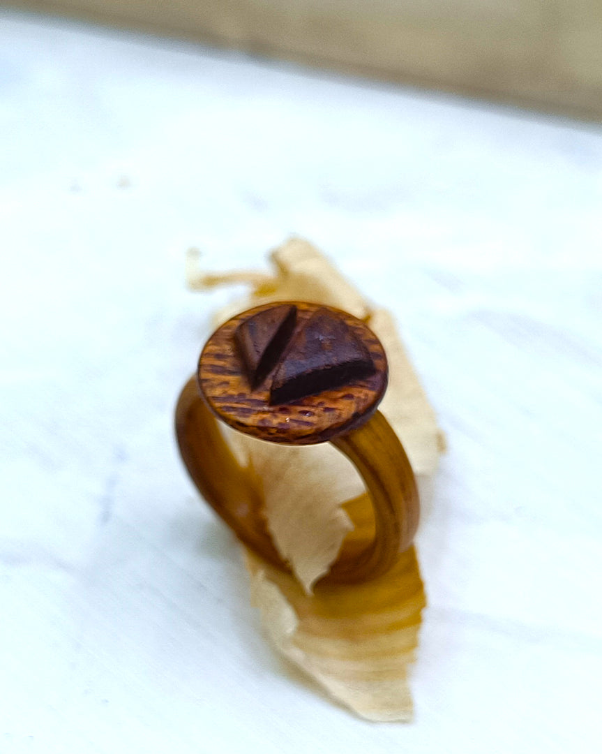 Wooden bented Ring - The Balanced Duo
