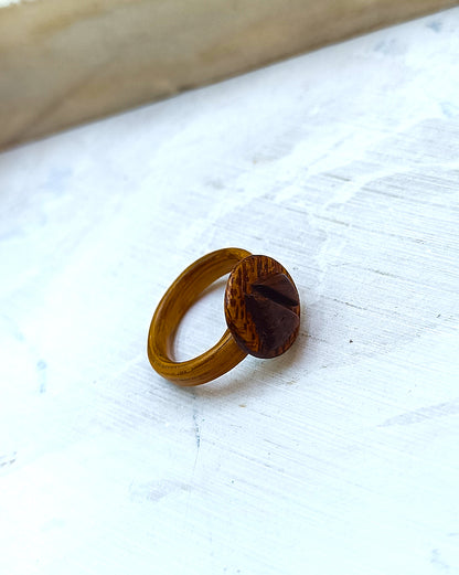 Wooden bented Ring - The Balanced Duo