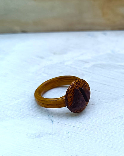 Wooden bented Ring - The Balanced Duo